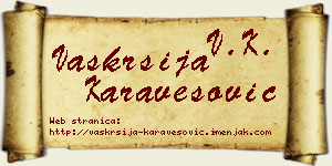 Vaskrsija Karavesović vizit kartica